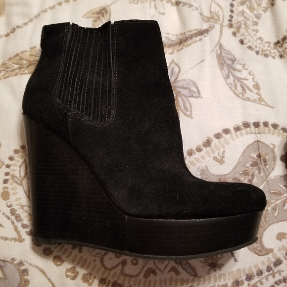 Michael Kors Shoes - Michael Kors suede wedge booties Michael Kors Shoes - Michael Kors suede wedge booties